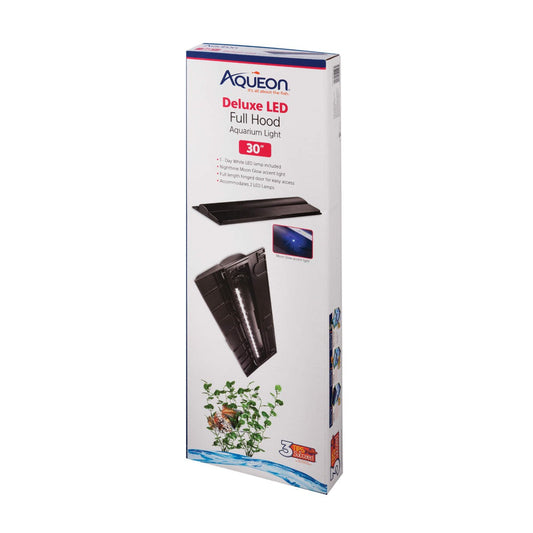 Aqueon LED Deluxe Full Aquarium Hood 30" - The Pet Source
