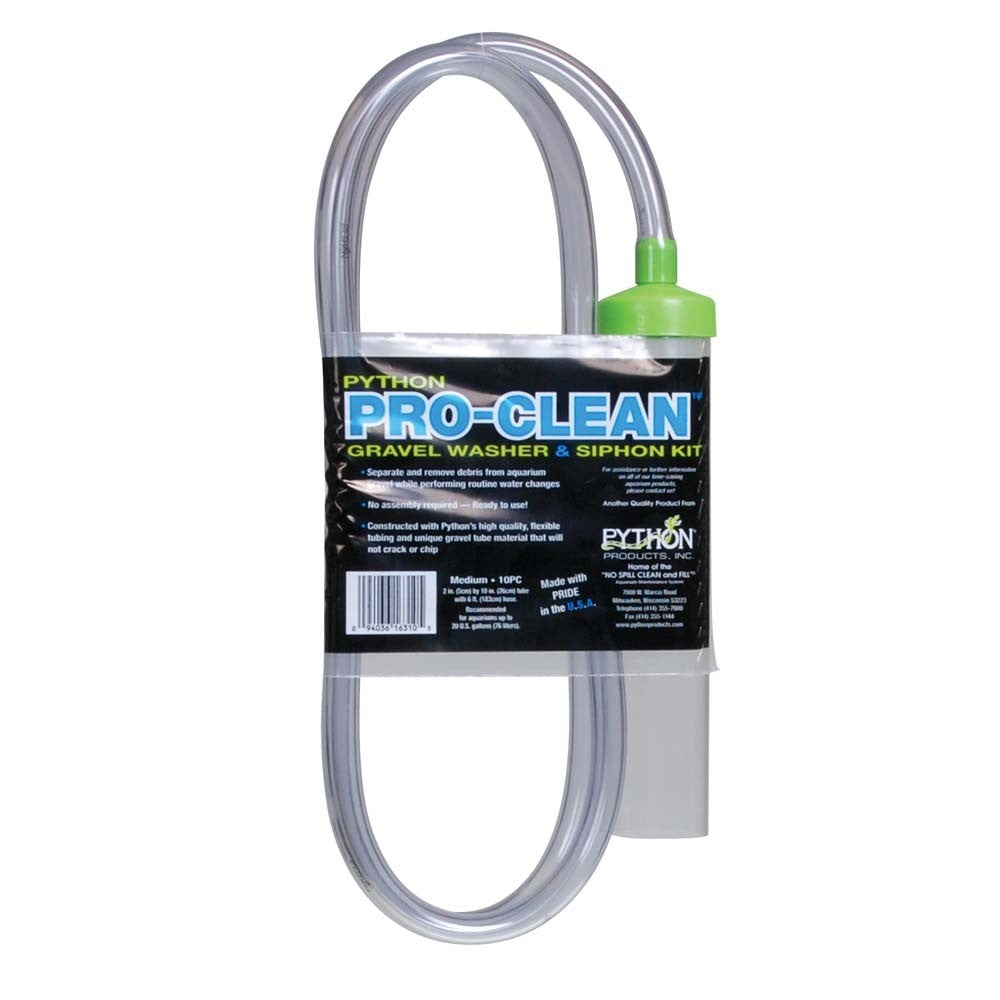 Python Products Pro-Clean Gravel Washer and Siphon - Medium - The Pet Source