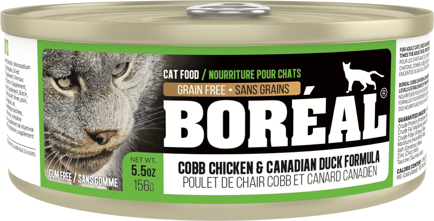 Boreal Cobb Chicken and Canadian Duck Wet Cat Food Can - 156g - The Pet Source