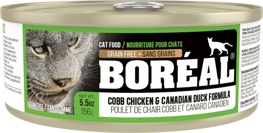 Boreal Cobb Chicken and Canadian Duck Wet Cat Food Can - 156g - The Pet Source