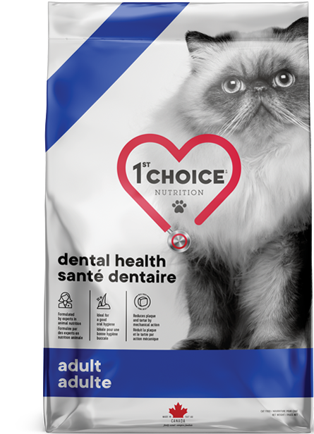 1st Choice Nutrition Dental Health Chicken Dry Adult Cat Food - 1.8kg - The Pet Source