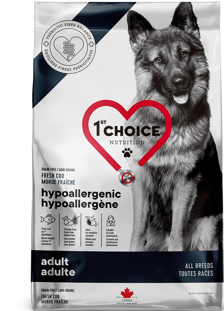 1st Choice Nutrition Hypoallergenic Cod Dry Adult Dog Food - 2kg - The Pet Source