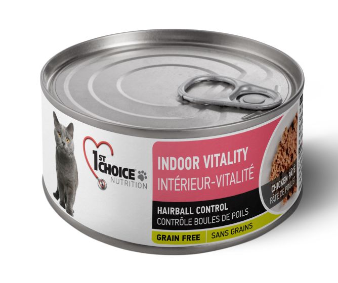 1st Choice Nutrition Hairball Control Chicken Pate Adult Wet Cat Food - 156g - The Pet Source