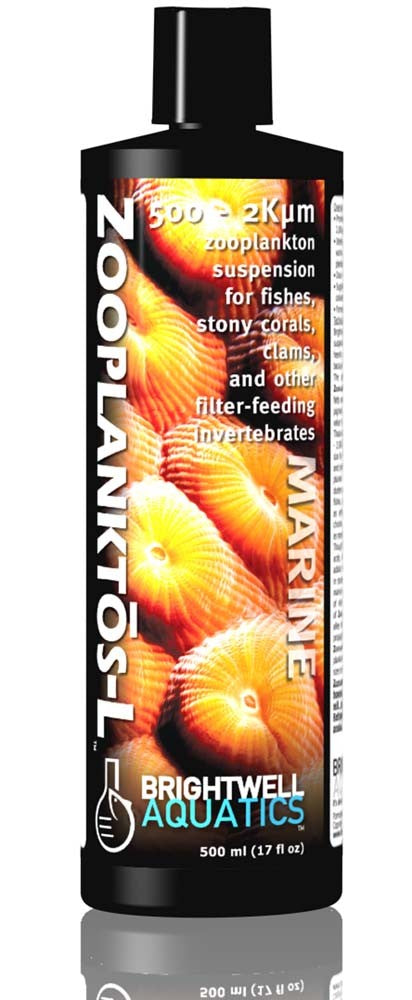 Brightwell Zooplanktos-L Zooplankton Suspension Large 500-2K micron 17oz - The Pet Source