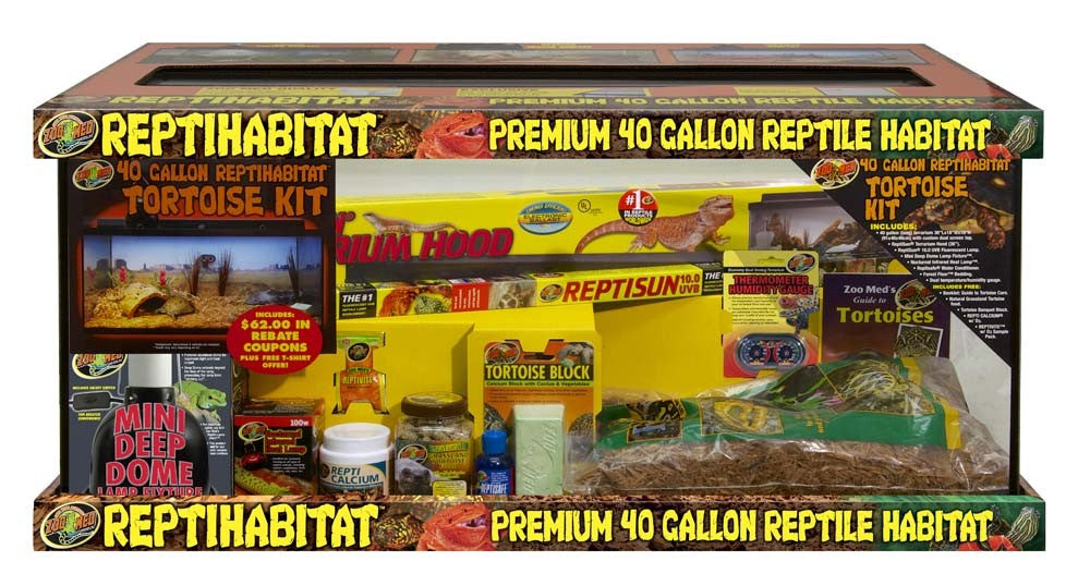 Zoo Med 40 Gallon ReptiHabitat Bearded Dragon Kit - The Pet Source