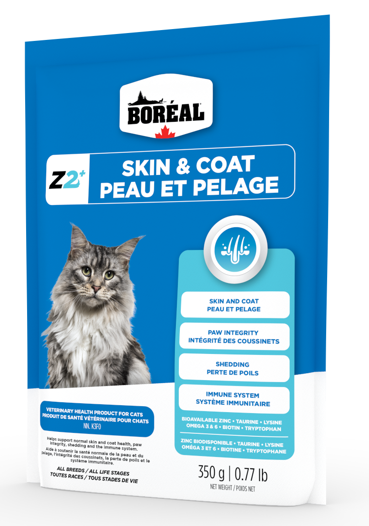 Boreal Z2+ Skin and Coat Supplement for Cats - 0.77lb - The Pet Source