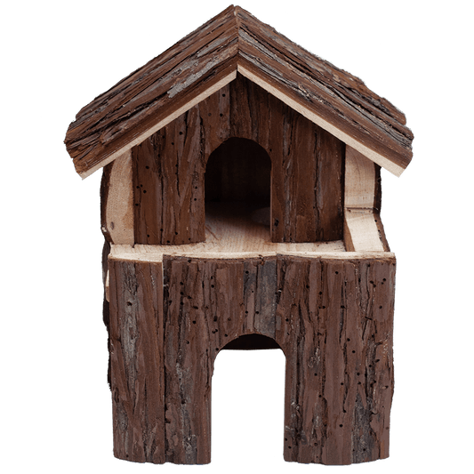 A & E Cages Nibbles Log Cabin Small Animal Deluxe - The Pet Source