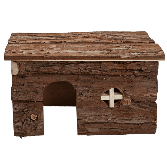 A & E Cages Nibbles Log Cabin Small Animal Hut - Large - The Pet Source