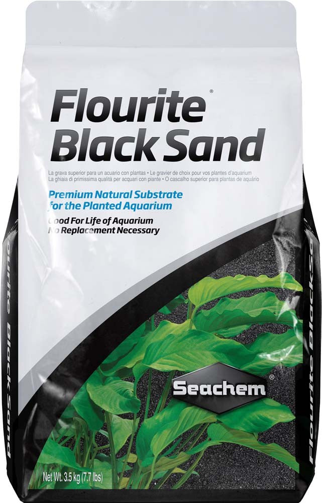 Seachem Flourite Black Sand - 3.5kg-7.7lbs - The Pet Source