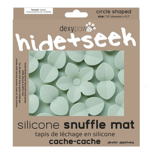 Dexypaws Sage Green Circle Enrichment Snuffle Mat - The Pet Source