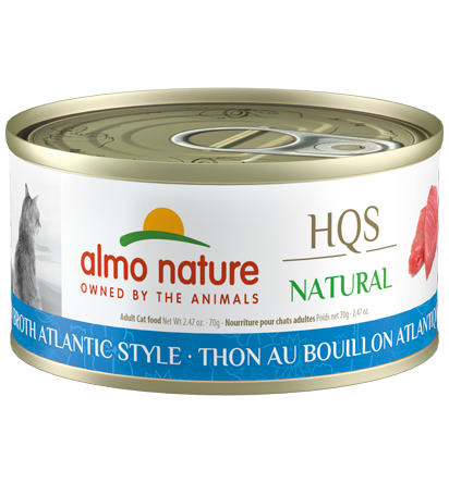 Almo Nature HQS Natural Wet Cat Food - Tuna In Broth Atlantic Style - 70g - The Pet Source
