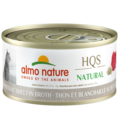 Almo Nature HQS Natural Wet Cat Food - Tuna And Cheese In Broth - 70g - The Pet Source