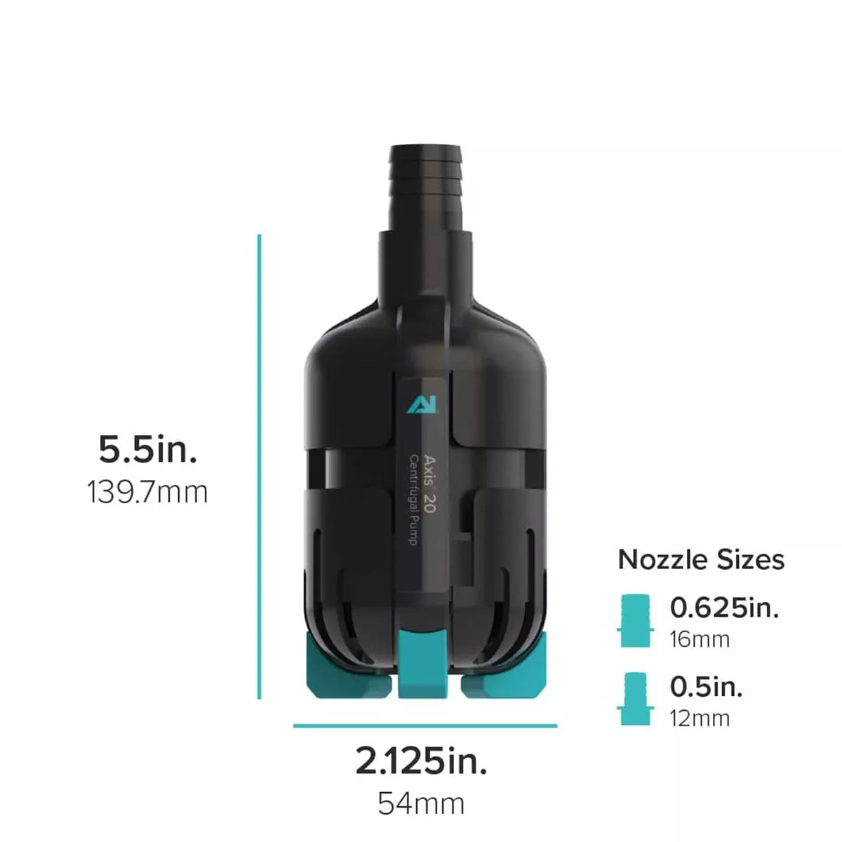 Aqua Illumination Axis 20 Centrifugal Pump (185 GPH) - The Pet Source
