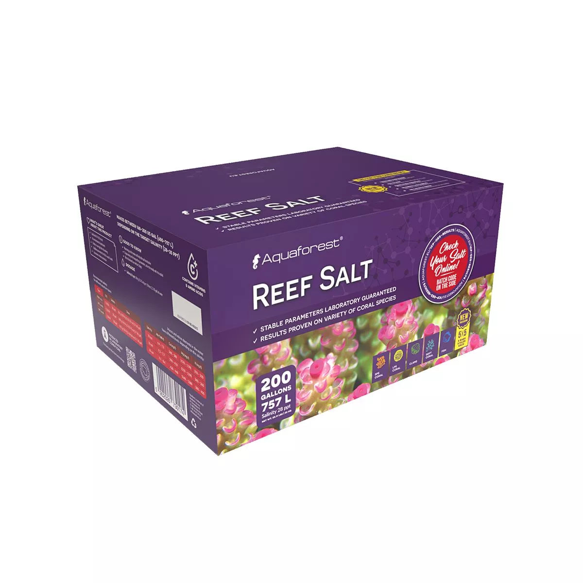Aquaforest Reef Salt 25kg Box (5 x 5kg) - 200 gal - The Pet Source