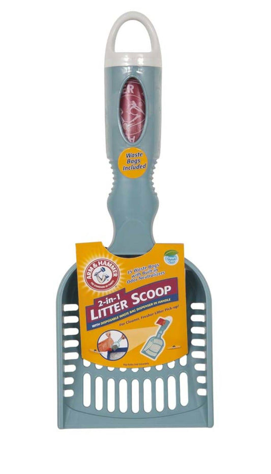 Arm & Hammer Deluxe 2-In-1 Cat Litter Scoop Assorted - The Pet Source