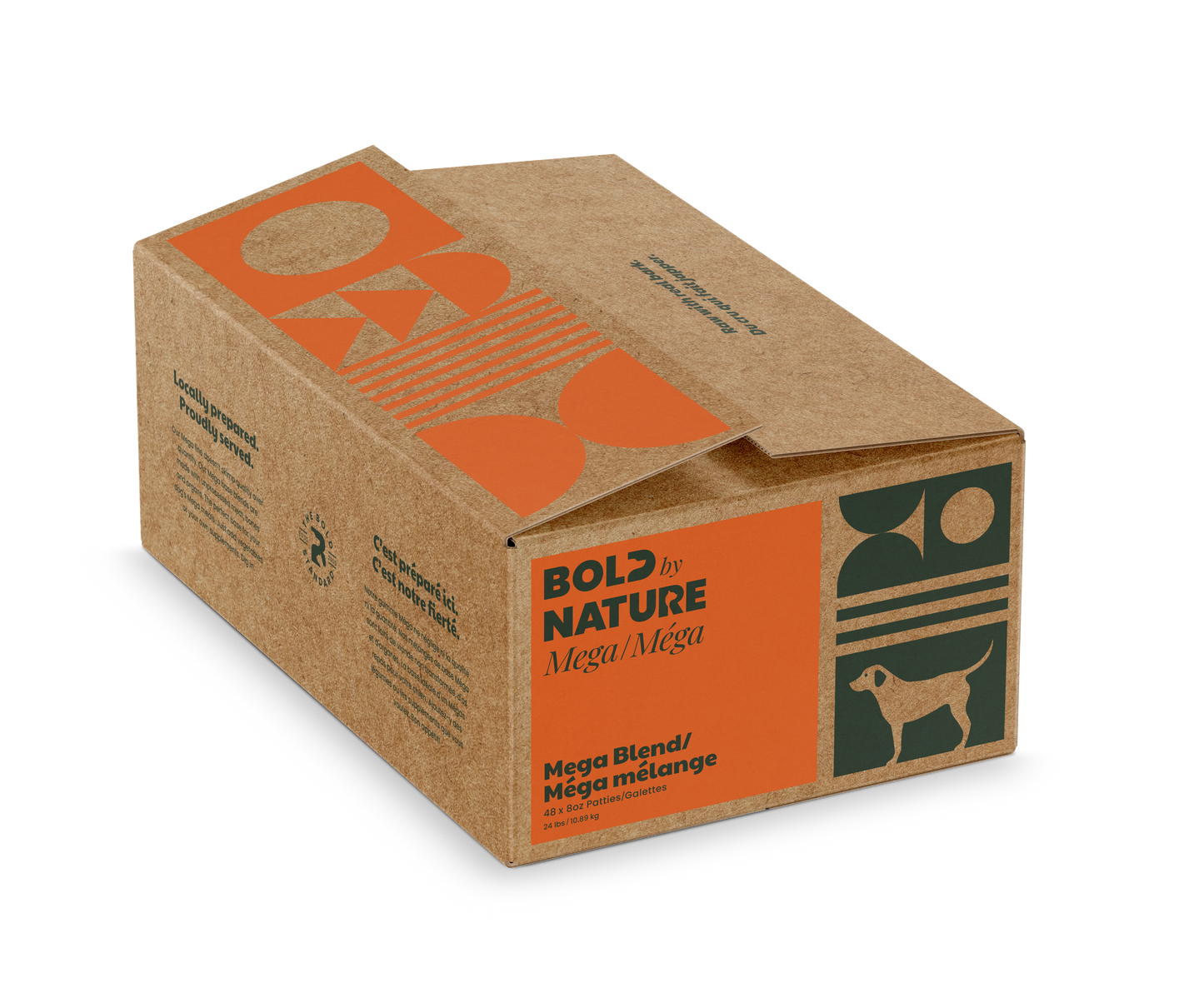 Bold By Nature Mega Blend for Dogs - Patties - 24lb - The Pet Source