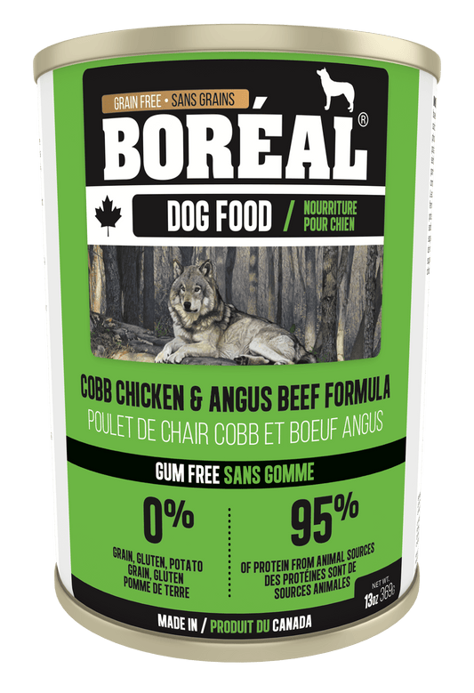 Boreal Cobb Chicken & Angus Beef Wet Dog Food Can - 369g - The Pet Source