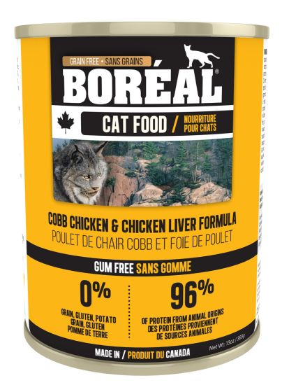 Boreal Cobb Chicken and Chicken Liver Wet Cat Food Can - 369g - The Pet Source