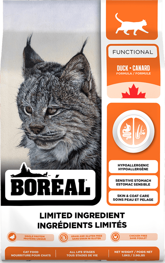 Boreal Functional Limited Ingredient Duck Dry Cat Food - 1.8kg - The Pet Source