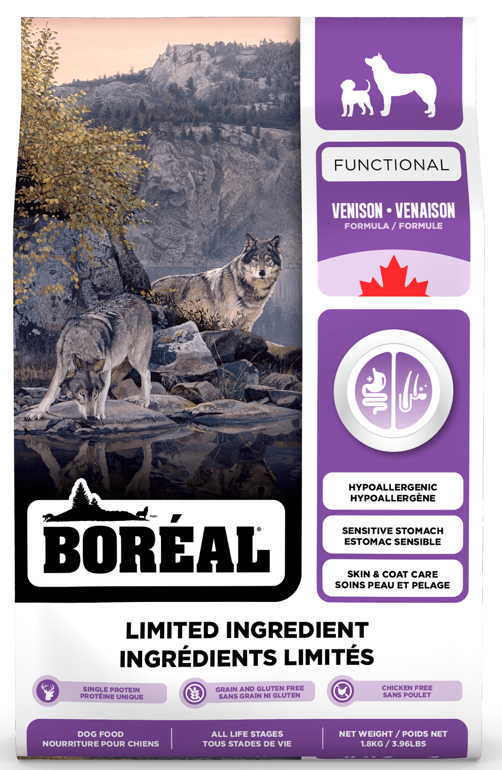 Boreal Functional Limited Ingredient Venison Dry Dog Food - 10kg - The Pet Source