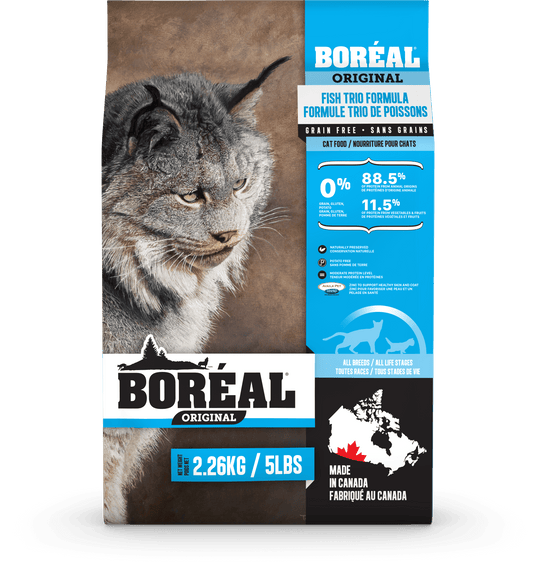 Boreal Original Fish Trio Dry Cat Food - 2.26kg - The Pet Source