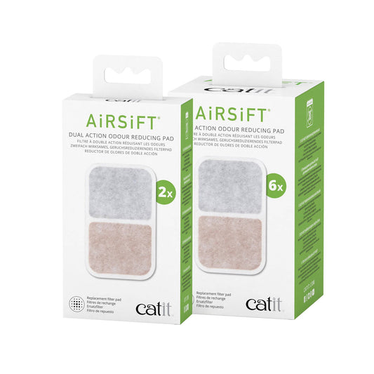 Catit Airsift Dual Action Odor Reducing Pad - 2 pack - The Pet Source