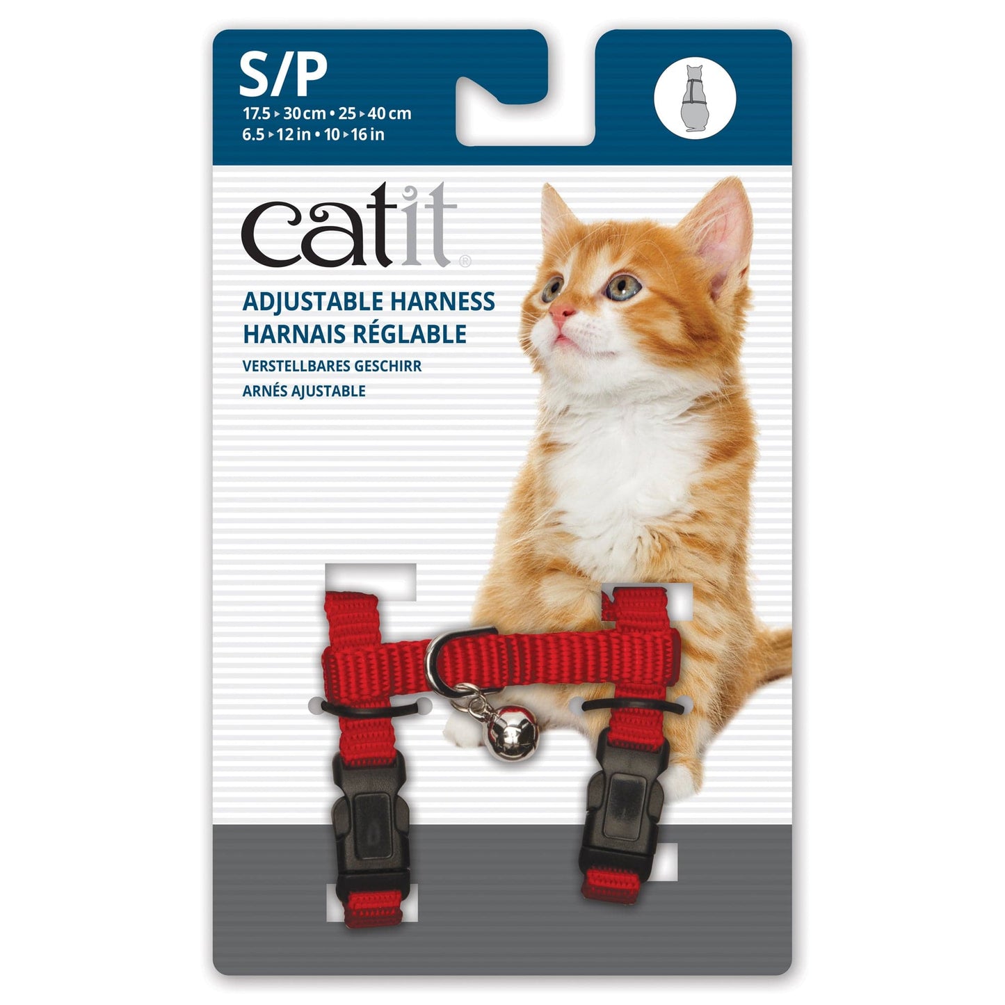 Catit Adjustable Nylon Harness - Red - Small - The Pet Source