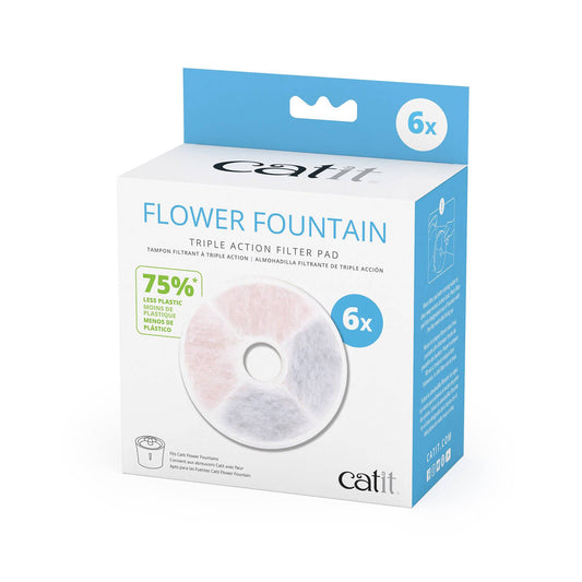 Catit Fountain Frameless Triple Action Filter Cartridge - 6 pack - The Pet Source