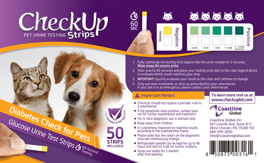 CheckUP Diabetes Check for Pets Urine Testing for Dogs & Cats - The Pet Source