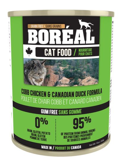 Boreal Cobb Chicken and Canadian Duck Wet Cat Food Can - 369g - The Pet Source