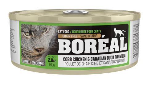 Boreal Cobb Chicken and Canadian Duck Wet Cat Food Can - 80g - The Pet Source