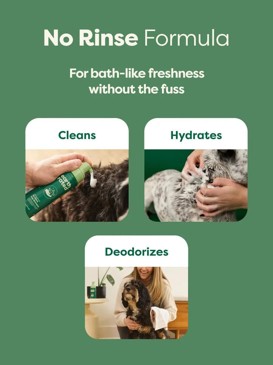 earth rated No-Rinse Dog Shampoo - 7oz - The Pet Source