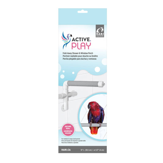 HARI ACTIVE.PLAY Fold-Away Shower & Window Perch - Large - The Pet Source