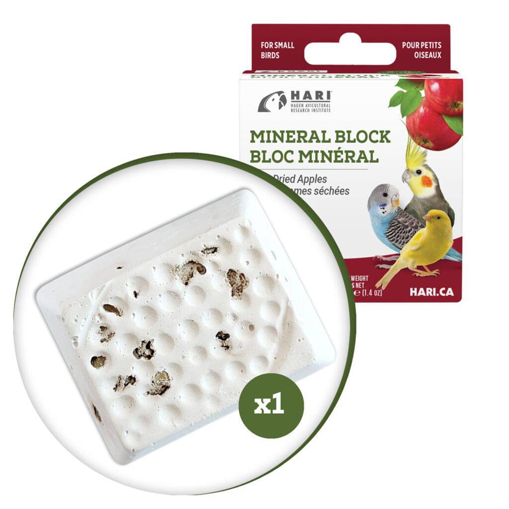 HARI Mineral Block with Dried Apples - 40g - 1 pack - The Pet Source