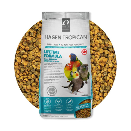 Tropican Lifetime Formula for Parrots Granules 2mm - 1.8lb - The Pet Source