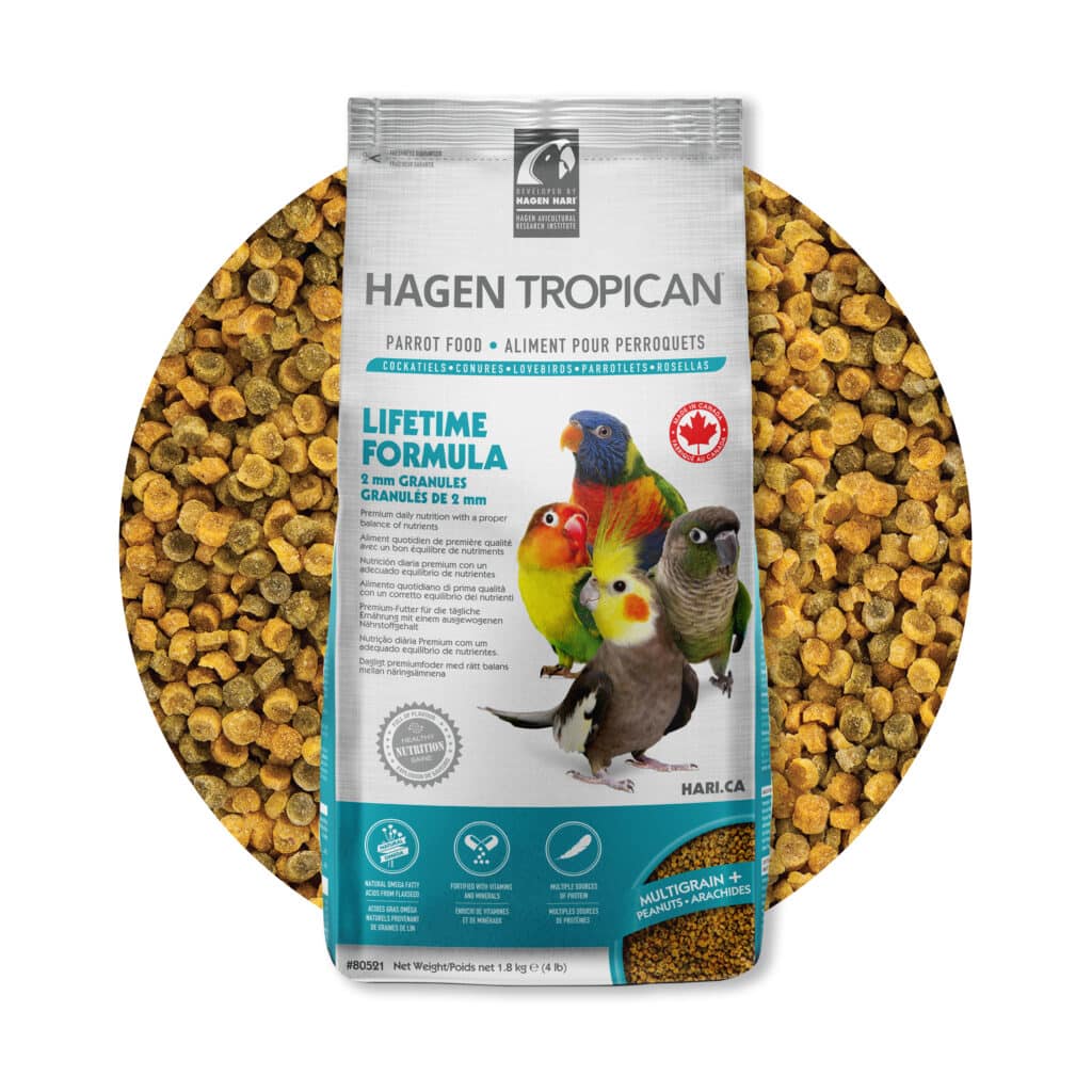 Tropican Lifetime Formula for Parrots Granules 2mm - 4lb - The Pet Source