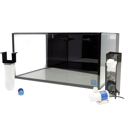 Innovative Marine NUVO Fusion Pro 2 - 25 Lagoon AIO Aquarium w/ APS Pedestal - Black - The Pet Source