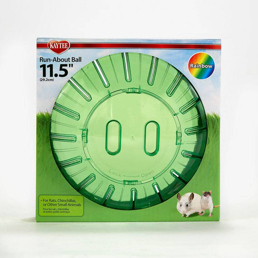 Kaytee Giant Run-About Exercise Ball Rainbow - 11.5 inch - The Pet Source