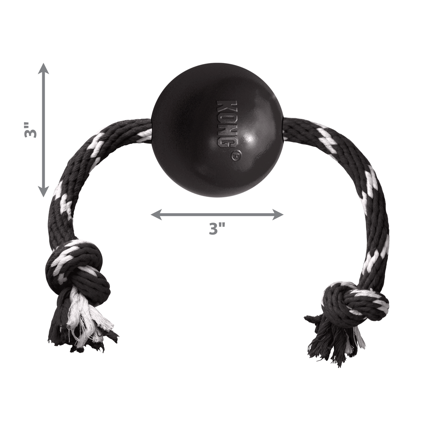 Kong Extreme Ball With Rope - The Pet Source