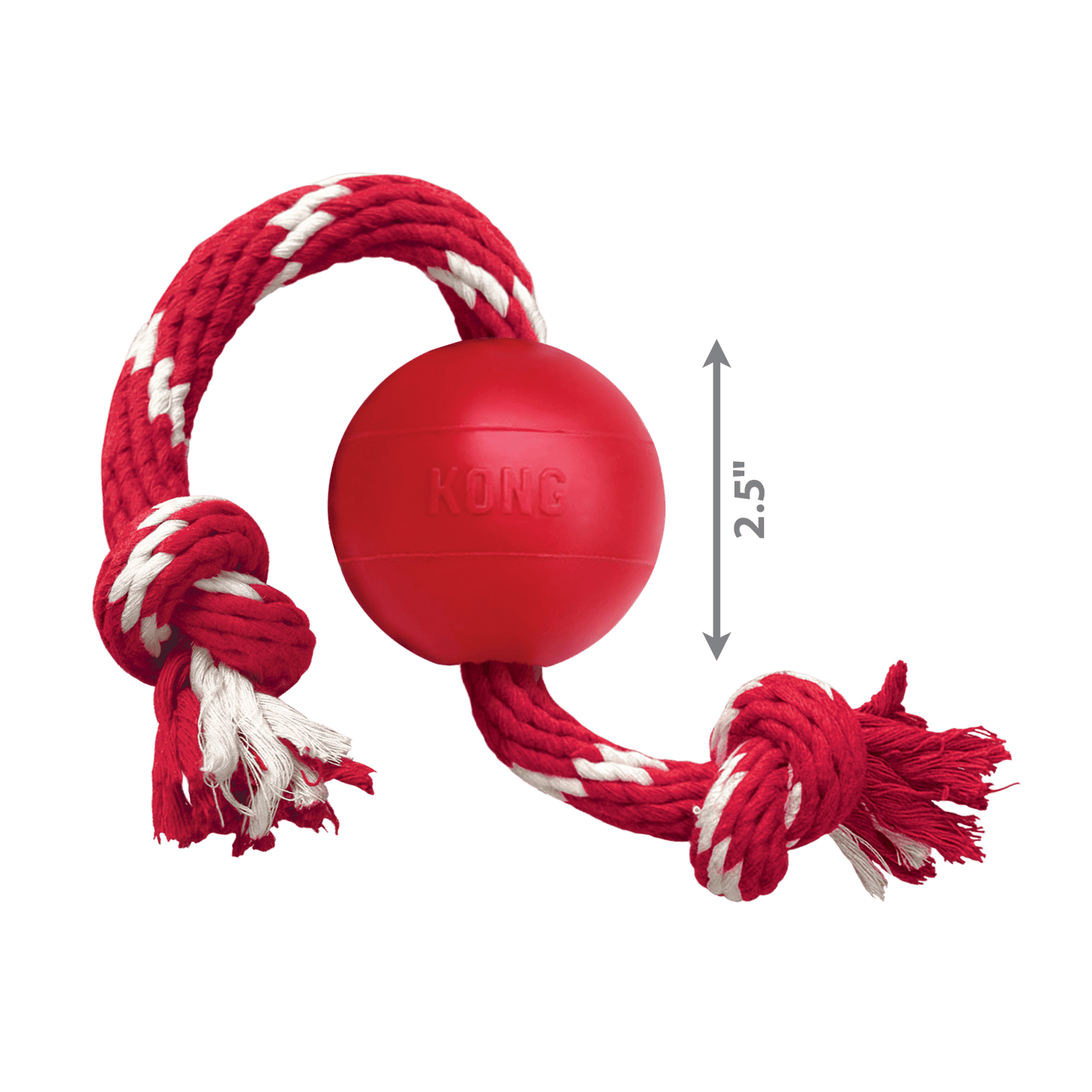 Kong Ball With Rope - The Pet Source