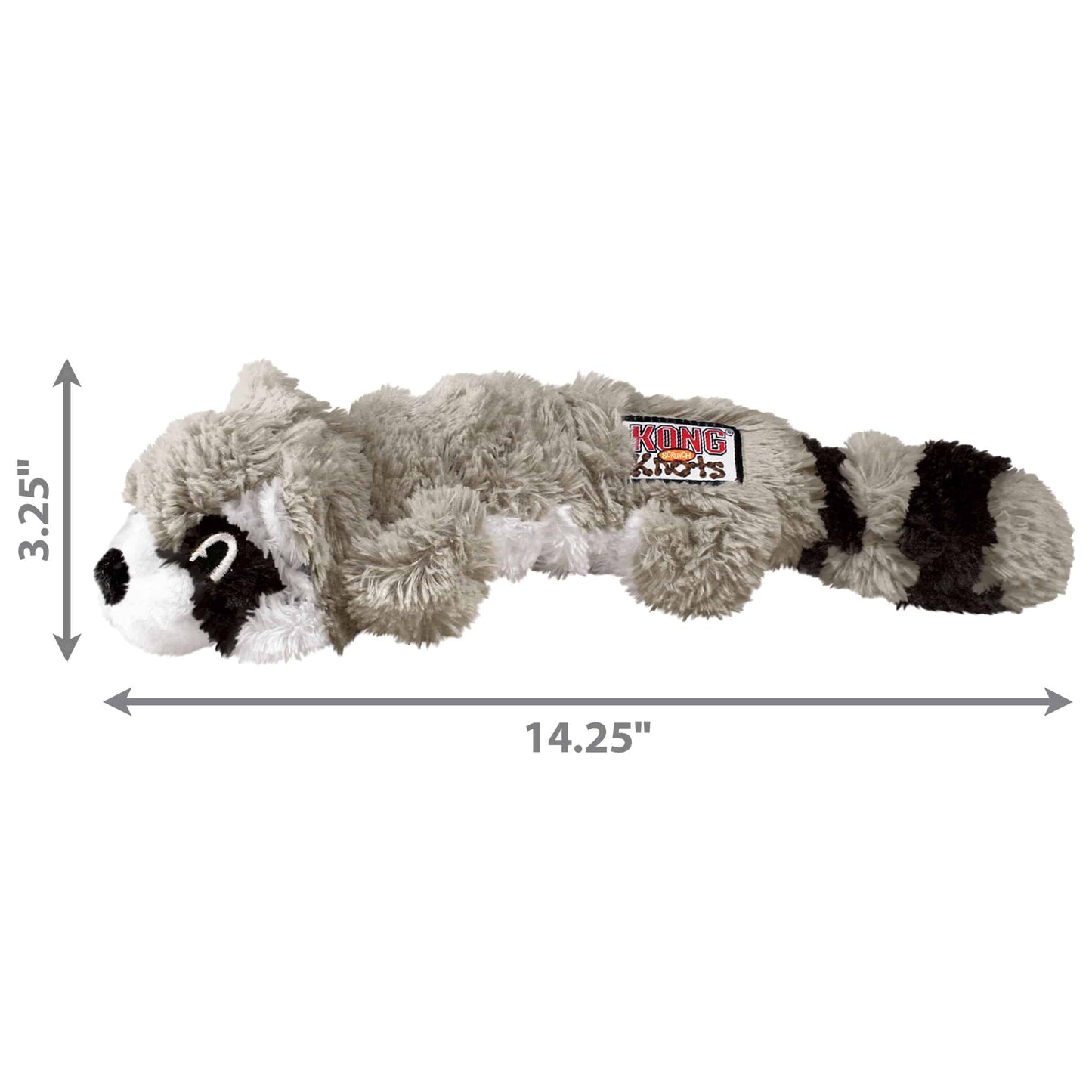 Kong Scrunch Knots Raccoon - Medium/Large - The Pet Source