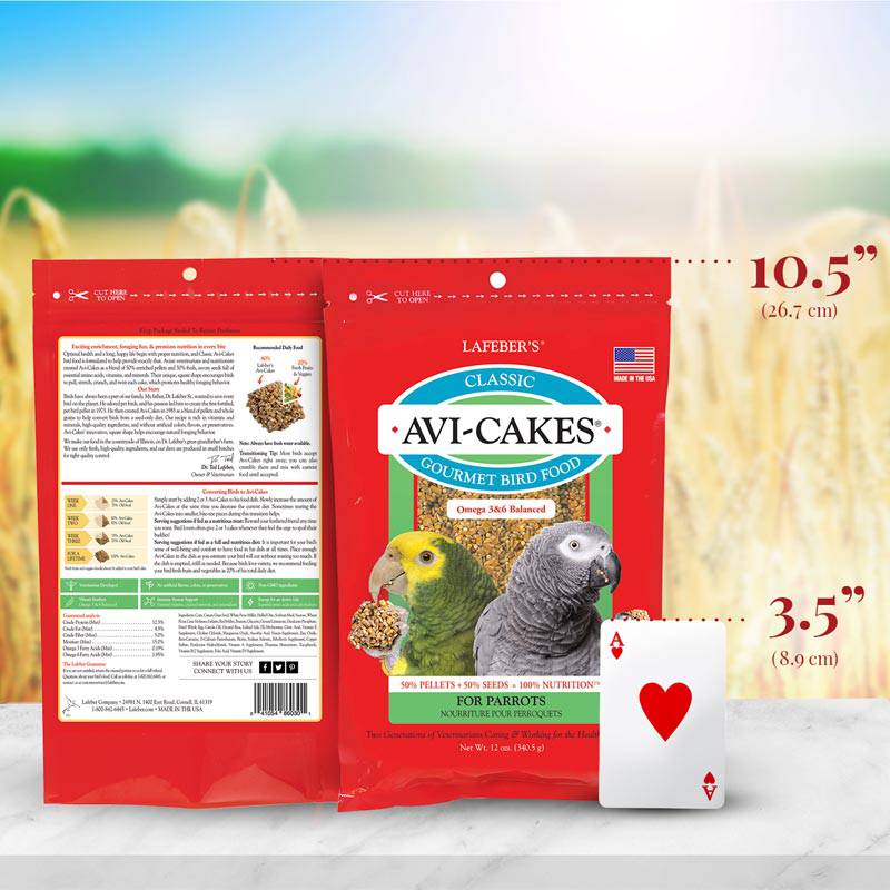 Lafeber Classic Avi-Cakes for Parrot - 12oz - The Pet Source
