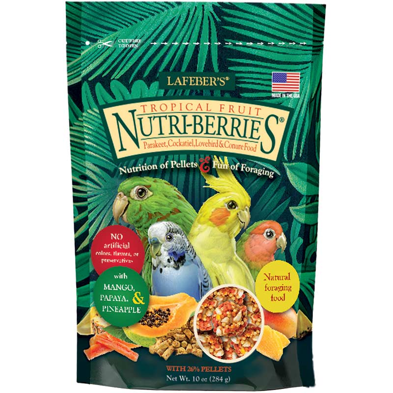 Lafeber Tropical Fruit Nutri-Berries for Cockatiels - 10oz - The Pet Source