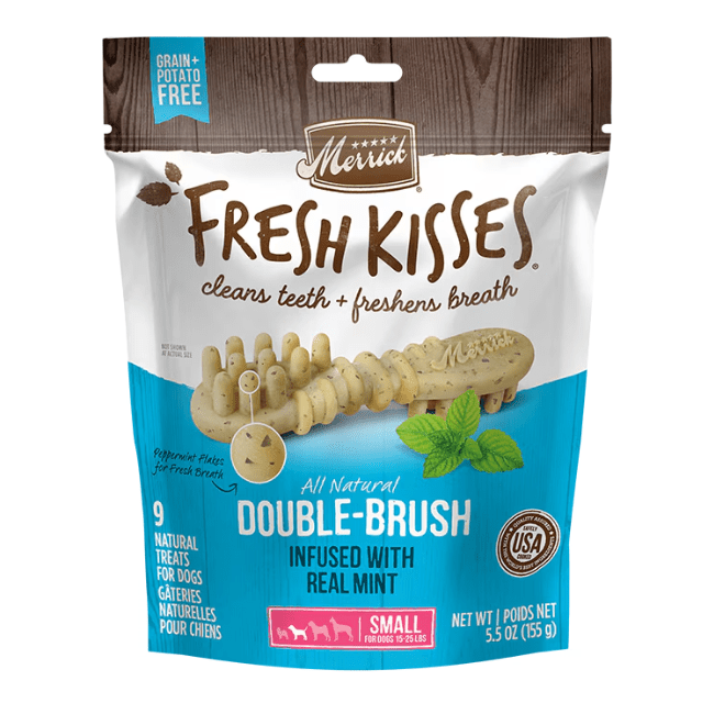 Merrick Fresh Kisses Infused With Mint Small Dog Dental Treats - 9 count - The Pet Source