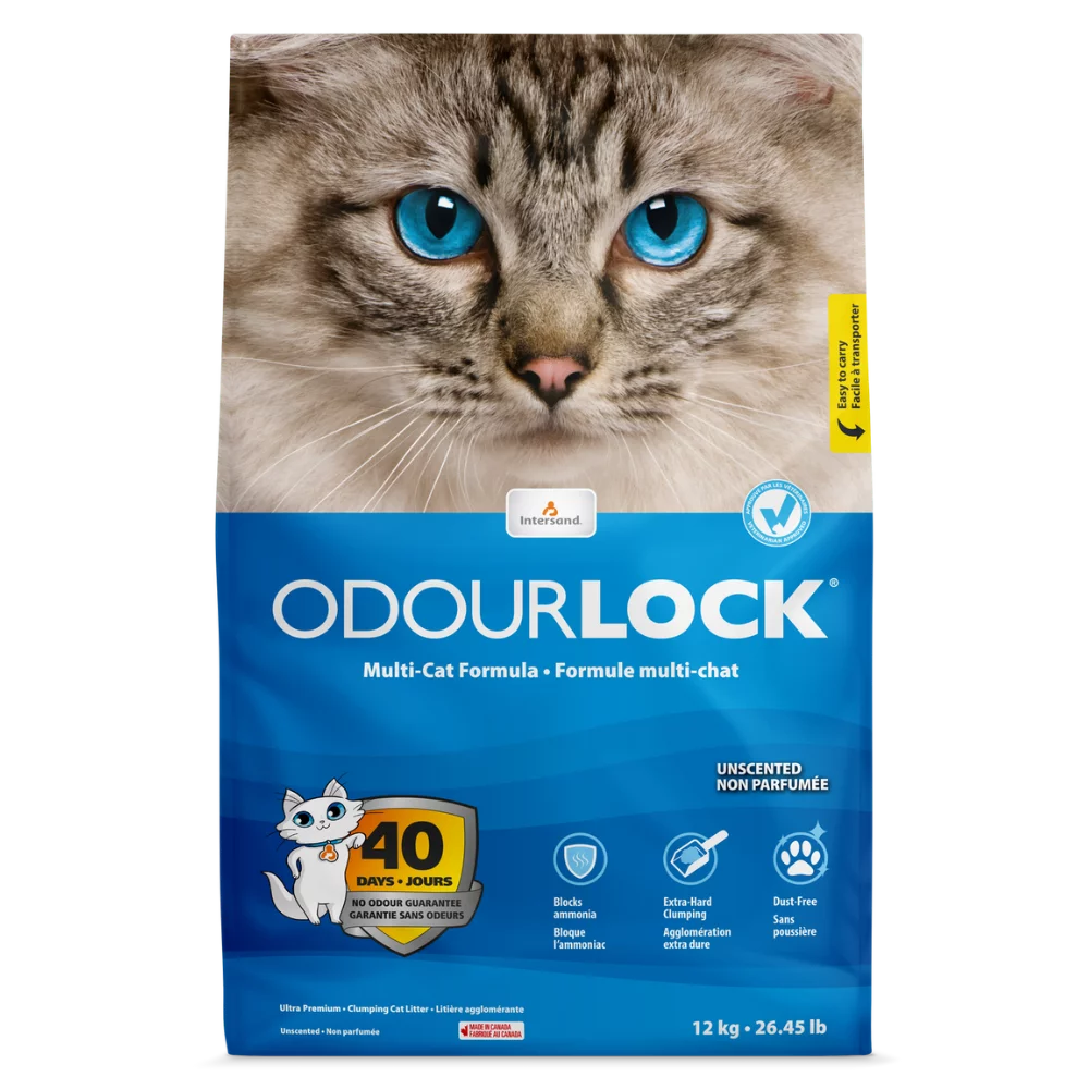 OdourLock Unscented Premium Cat Litter - 12kg - The Pet Source