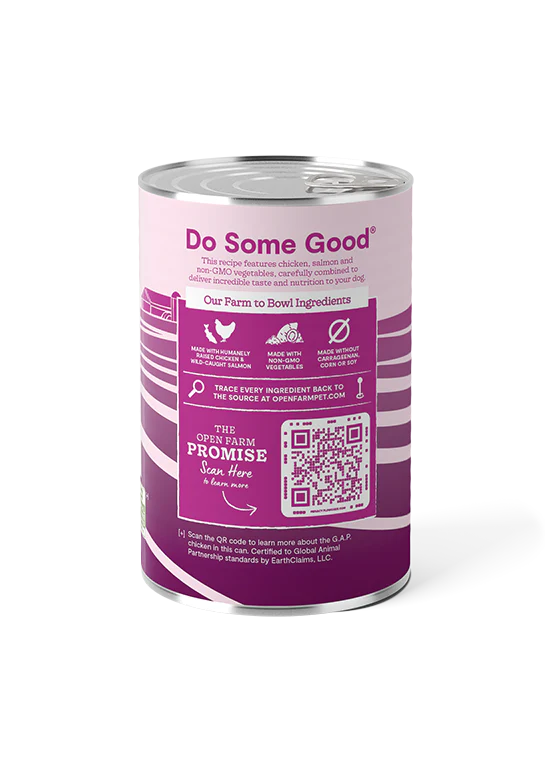 Open Farm Chicken & Salmon Pâté Wet Dog Food - 12.5oz - The Pet Source