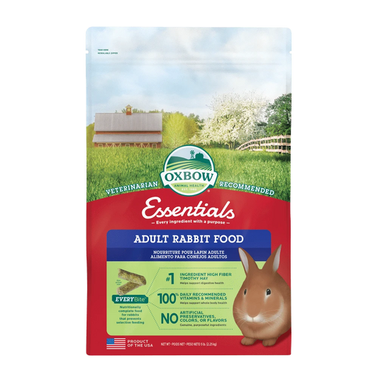 Oxbow Essentials Adult Rabbit Food - 5lb - The Pet Source