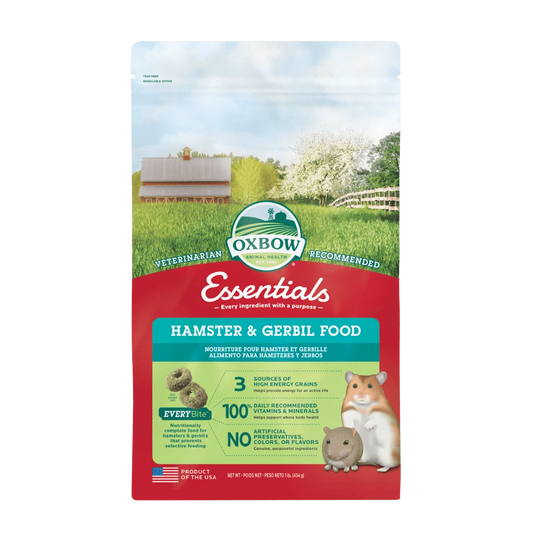 Oxbow Essentials Hamster & Gerbil Food - 1lb - The Pet Source