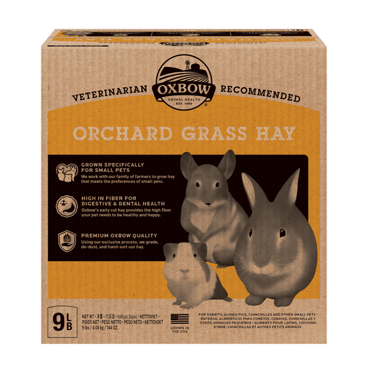 Oxbow Orchard Grass Hay - 9lb - The Pet Source