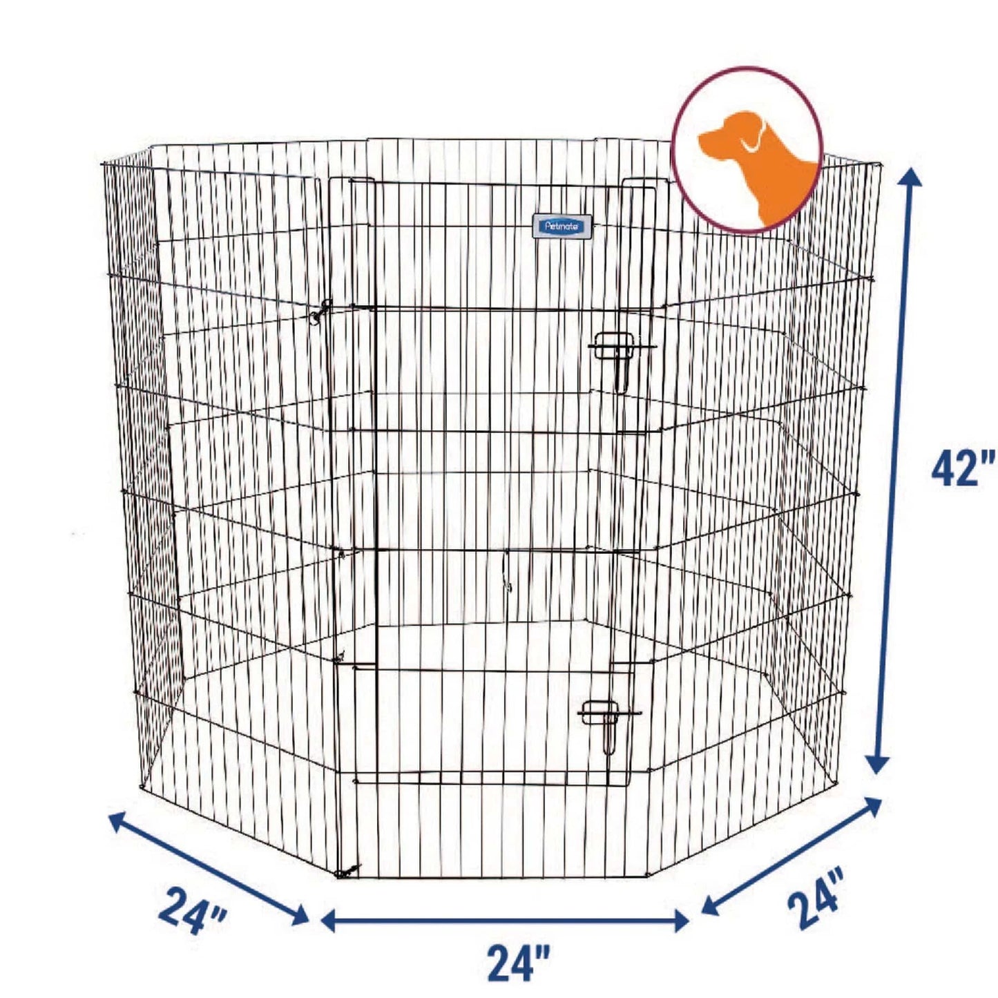 Petmate Single Door Exercise Pen - 42 Inch - The Pet Source